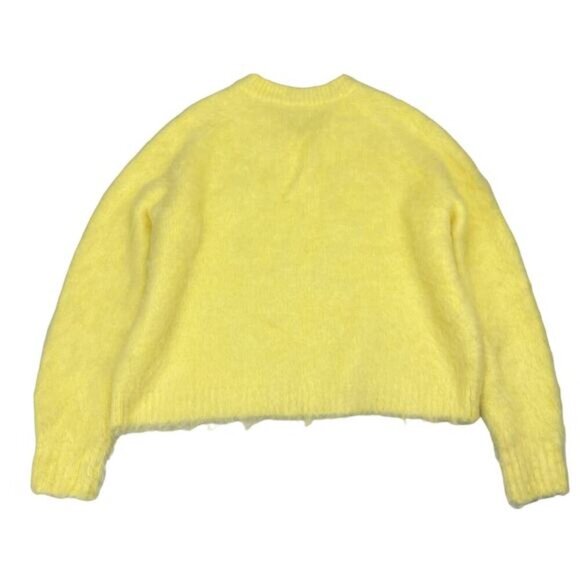 MADEWELL Ultrasoft Brushed V-Neck Relaxed Fit Sweater Sz XXS Yellow - Picture 5 of 5